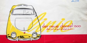 Denzel 1300 Serie Super Modellprogramm 1958 Automobilprospekt (8586)